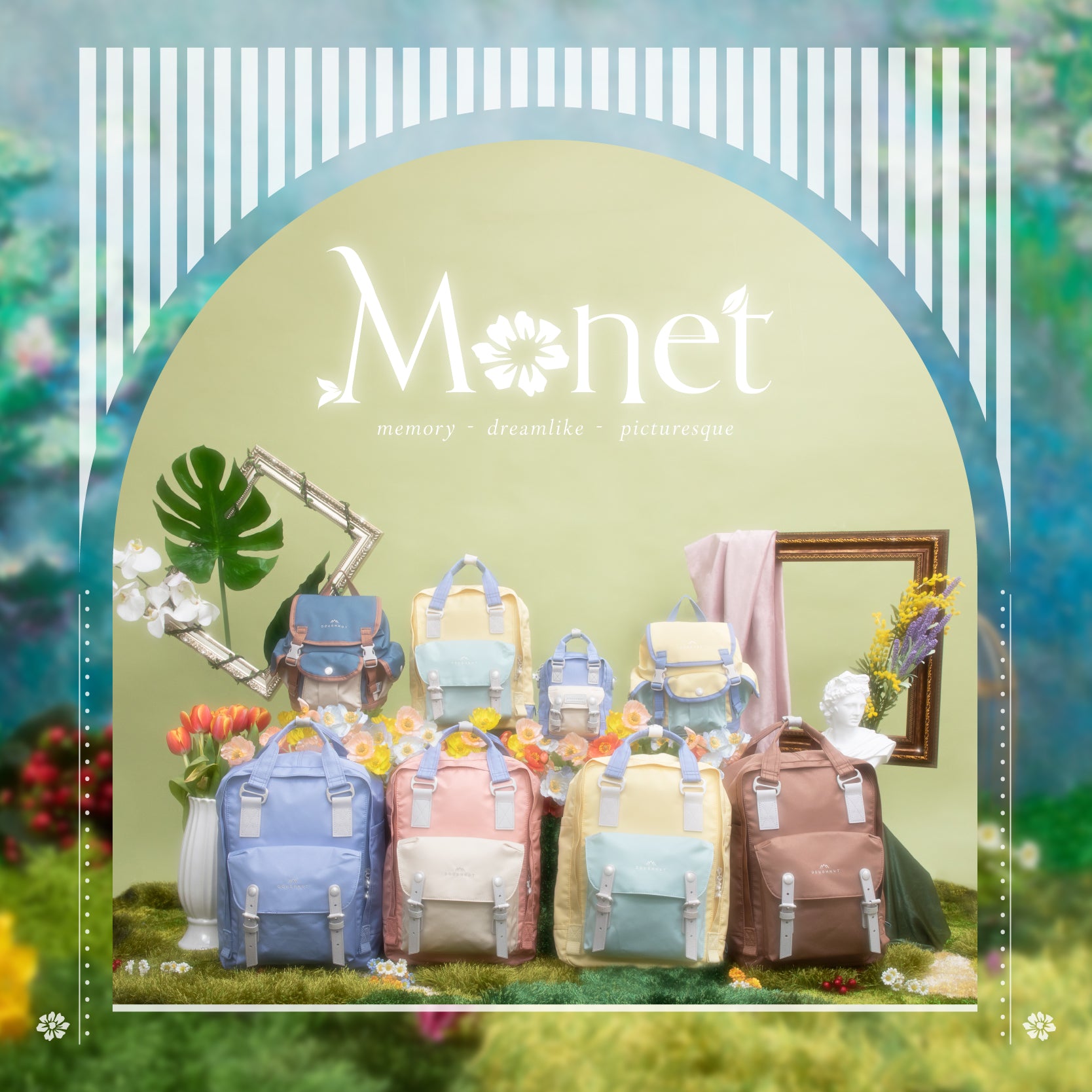 Doughnut Macaroon Monet Backpack Macaroon Monet Series Backpack – Doughnut Backpack main image 3