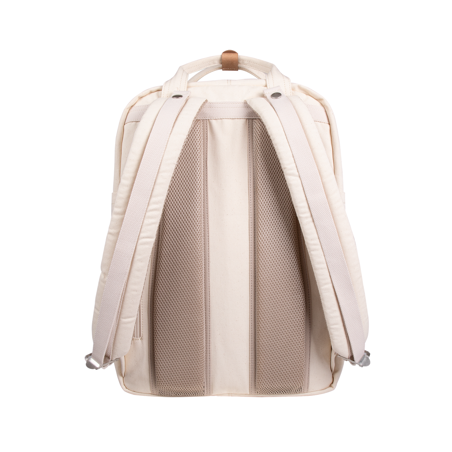 Macaroon Large Organic Cotton Series Beige Backpack