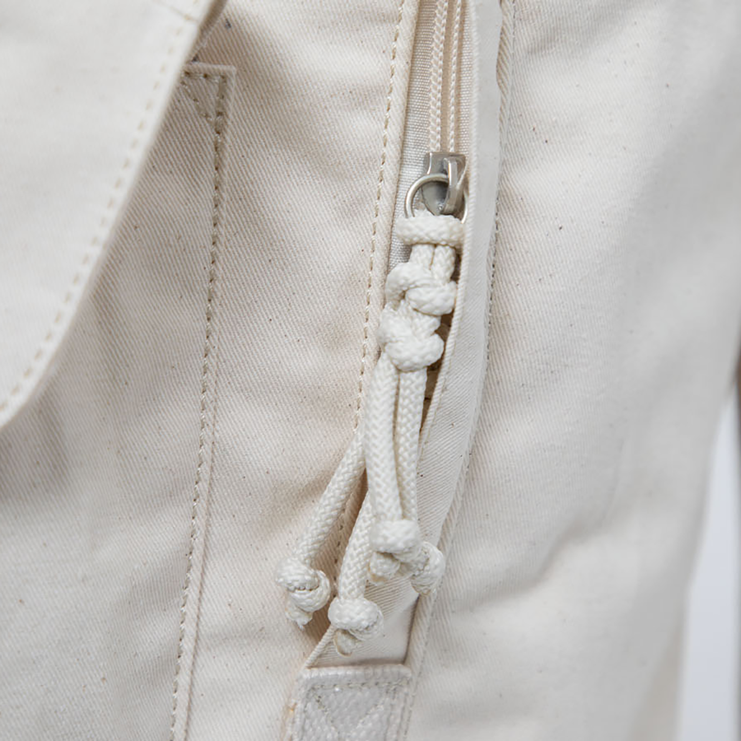 Macaroon Large Organic Cotton Series Beige Backpack