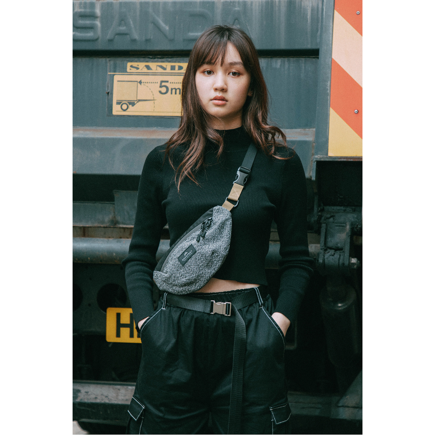 Erratic Shield Series Black Bum Bag
