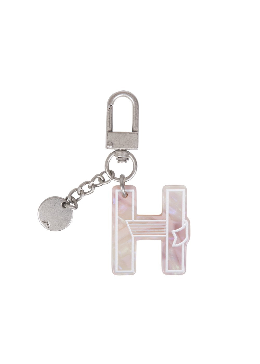 Initial Charm Keychain Letter Keychain