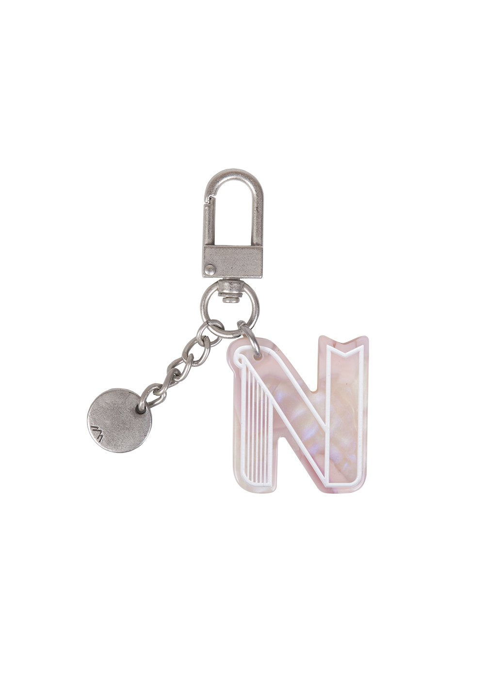 Initial Charm Keychain Letter Keychain