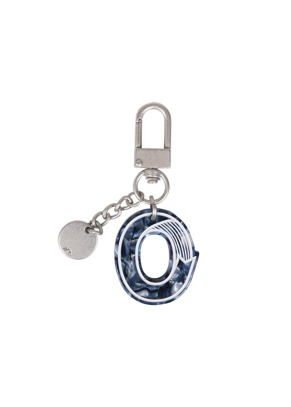 Initial Charm Keychain Letter Keychain