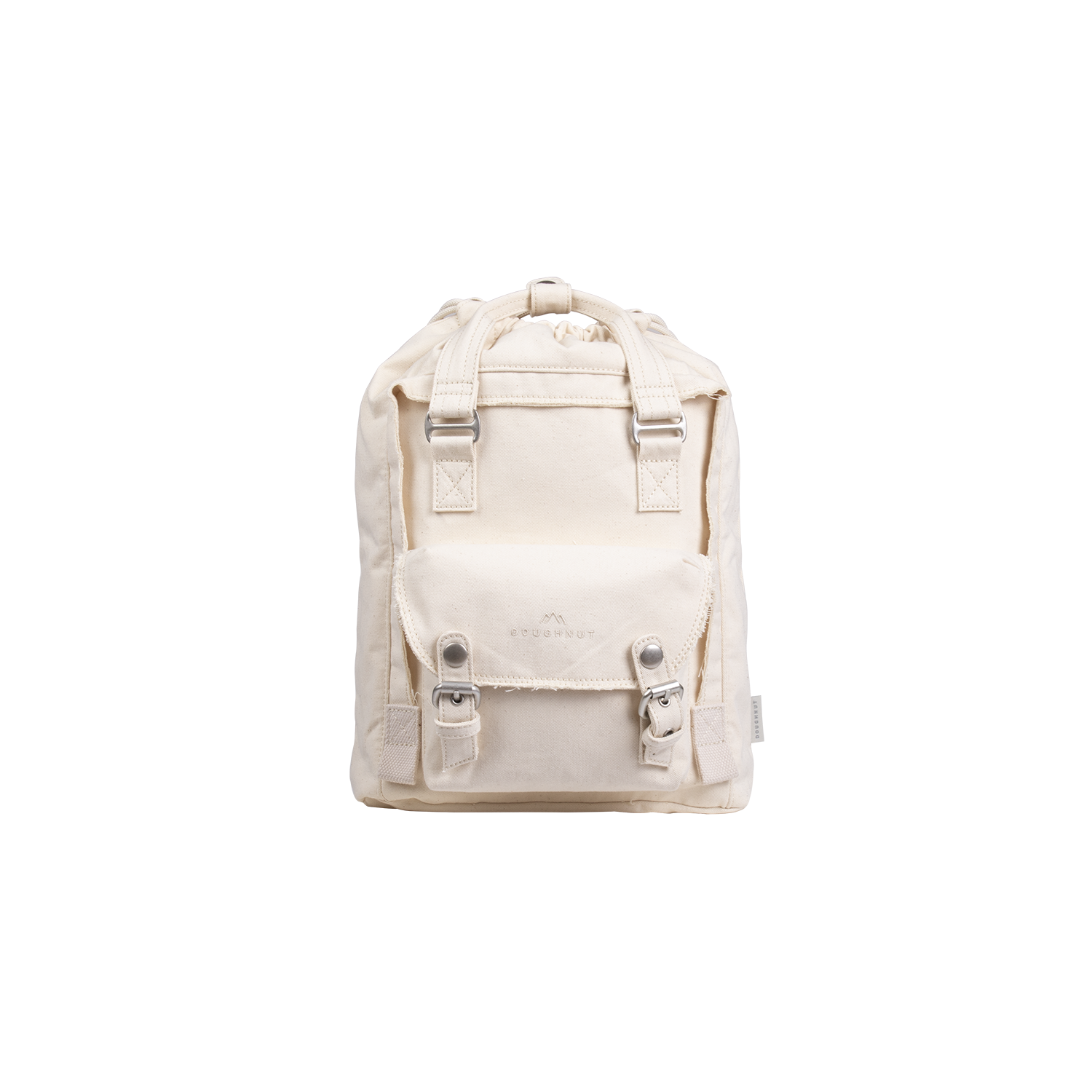Macaroon Mini Drawstring Organic Cotton Series Beige Backpack