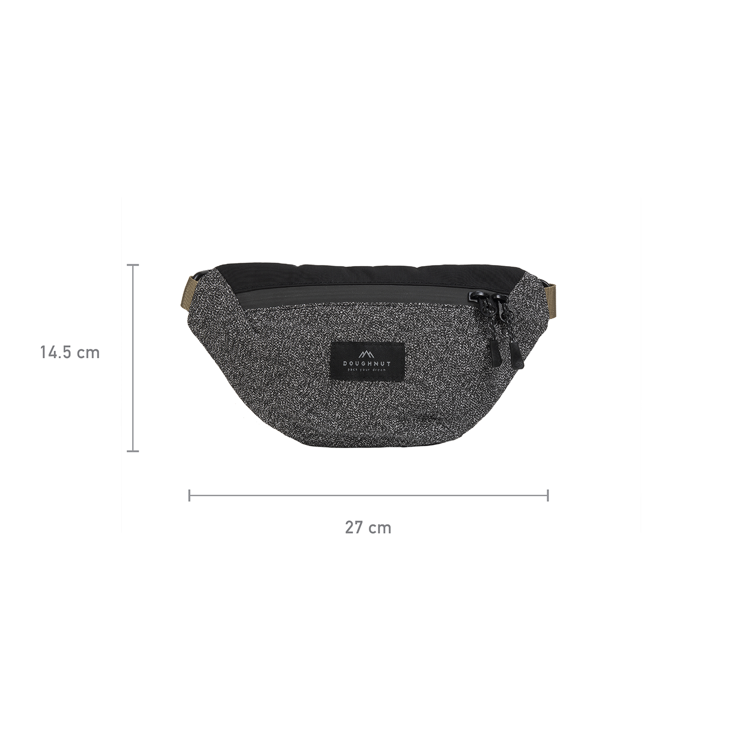 Erratic Shield Series Black Bum Bag