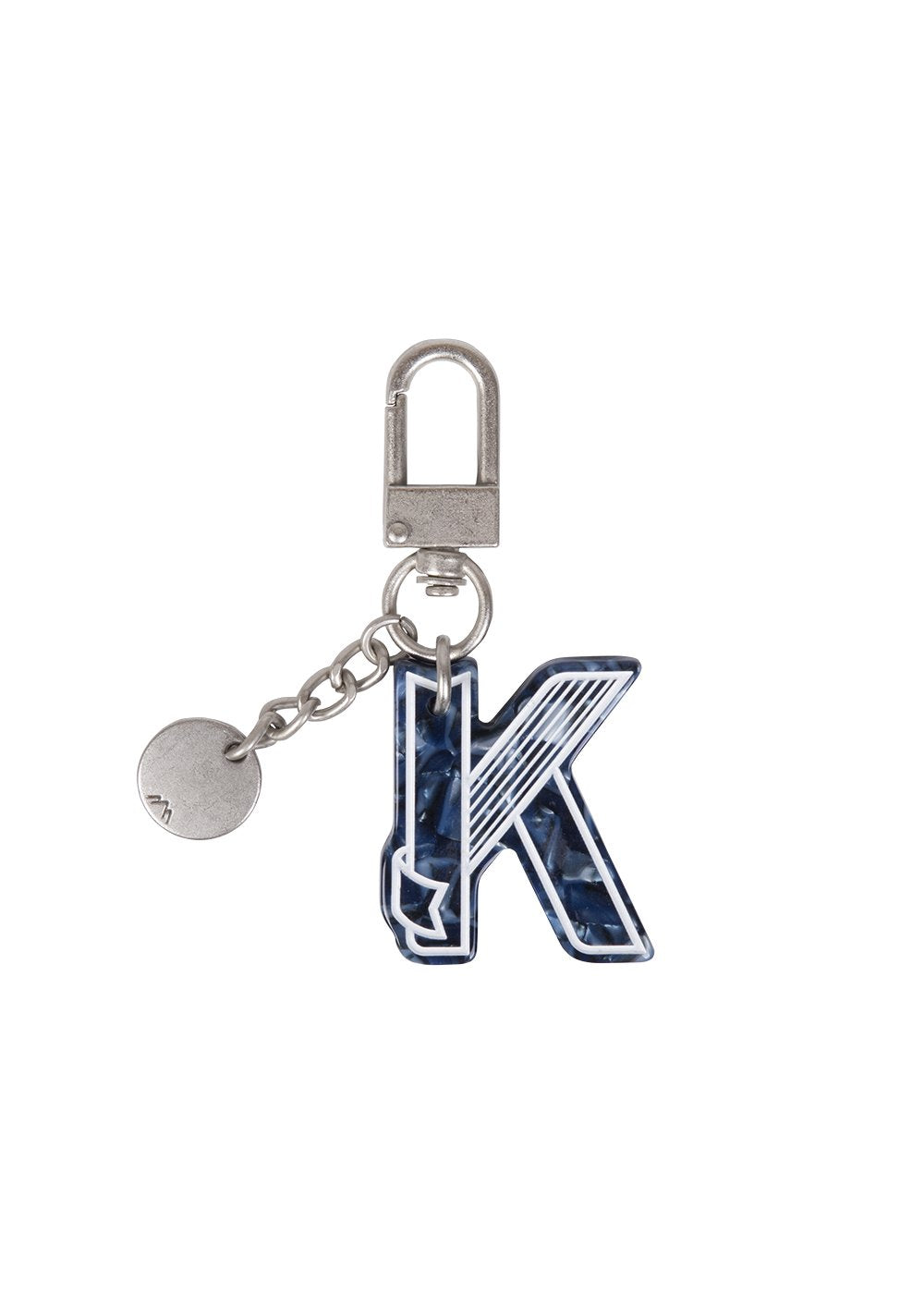 Initial Charm Keychain Letter Keychain
