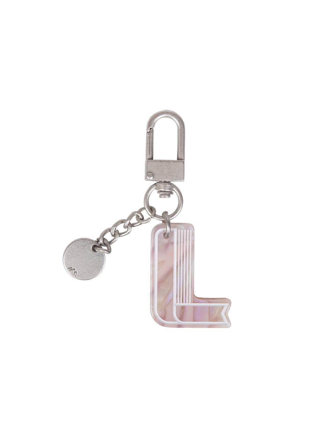 Initial Charm Keychain Letter Keychain